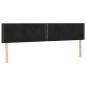 Preview: Bettgestell ohne Matratze Schwarz 120x190 cm Samt