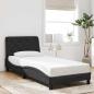 Preview: ARDEBO.de - Bettgestell ohne Matratze Schwarz 80x200 cm Samt