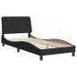 Preview: Bettgestell ohne Matratze Schwarz 80x200 cm Samt