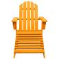 Preview: Adirondack-Gartenstuhl mit Fußteil Massivholz Tanne Orange
