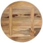 Preview: Tischplatte Ø 50x1,5 cm Rund Raues Massives Mangoholz