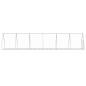 Preview: Hasenstall Silbern 105x600x120 cm Verzinkter Stahl