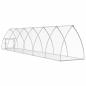 Preview: Hasenstall Silbern 105x600x120 cm Verzinkter Stahl