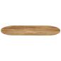 Preview: Tischplatte 90x40x3,8 cm Oval Massivholz Mango