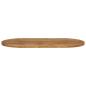 Preview: Tischplatte 120x60x2,5 cm Oval Massivholz Mango