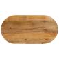 Preview: ARDEBO.de - Tischplatte 100x40x2,5 cm Oval Massivholz Mango