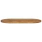 Preview: Tischplatte 100x40x2,5 cm Oval Massivholz Mango