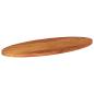 Preview: Tischplatte 110x40x2,5 cm Oval Massivholz Akazie