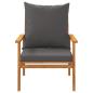 Preview: 5-tlg. Garten-Lounge-Set mit Kissen Massivholz Akazie
