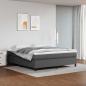 Preview: ARDEBO.de - Boxspringbettgestell Grau 160x200 cm Kunstleder