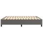 Preview: Boxspringbettgestell Grau 160x200 cm Kunstleder