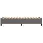 Preview: Boxspringbettgestell Grau 80x200 cm Kunstleder
