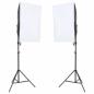 Preview: Fotostudio-Set mit Beleuchtung und Hintergrund