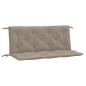 Preview: Gartenbank-Auflagen 2 Stk. Taupe 120x50x7 cm Oxford-Gewebe