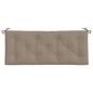 Preview: Gartenbank-Auflagen 2 Stk. Taupe 120x50x7 cm Oxford-Gewebe