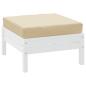 Preview: Palettenkissen Beige 60x60x8 cm Oxford-Gewebe