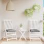 Preview: ARDEBO.de - Stuhlkissen 2 Stk. Grau 40x40x7 cm Oxford-Gewebe