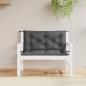 Preview: ARDEBO.de - Gartenbank-Auflagen 2 Stk. Anthrazit 100x50x7 cm Oxford-Gewebe