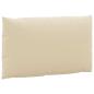 Preview: Palettenkissen 2-tlg. Beige Oxford-Gewebe