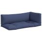 Preview: Palettenkissen 3 Stk. Marineblau Oxford-Gewebe