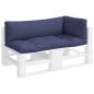 Preview: Palettenkissen 3 Stk. Marineblau Oxford-Gewebe