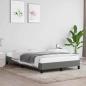 Preview: ARDEBO.de - Bettgestell ohne Matratze Dunkelgrau 120x190 cm Stoff