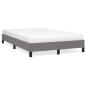 Preview: Bettgestell ohne Matratze Dunkelgrau 120x190 cm Stoff