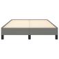 Preview: Bettgestell ohne Matratze Dunkelgrau 120x190 cm Stoff