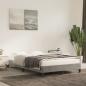 Preview: ARDEBO.de - Bettgestell ohne Matratze Hellgrau 120x190 cm Samt