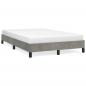 Preview: Bettgestell ohne Matratze Hellgrau 120x190 cm Samt