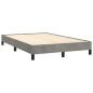Preview: Bettgestell ohne Matratze Hellgrau 120x190 cm Samt