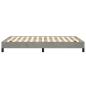 Preview: Bettgestell ohne Matratze Hellgrau 120x190 cm Samt