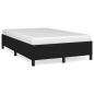 Preview: Bettgestell ohne Matratze Schwarz 120x190 cm Stoff