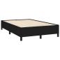 Preview: Bettgestell ohne Matratze Schwarz 120x190 cm Stoff