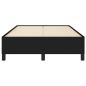 Preview: Bettgestell ohne Matratze Schwarz 120x190 cm Stoff
