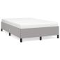 Preview: Bettgestell ohne Matratze Hellgrau 120x190 cm Stoff