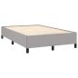 Preview: Bettgestell ohne Matratze Hellgrau 120x190 cm Stoff