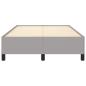 Preview: Bettgestell ohne Matratze Hellgrau 120x190 cm Stoff