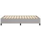 Preview: Bettgestell ohne Matratze Hellgrau 120x190 cm Stoff