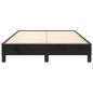 Preview: Bettgestell ohne Matratze Schwarz 120x190 cm Samt