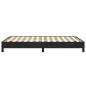 Preview: Bettgestell ohne Matratze Schwarz 120x190 cm Samt
