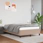 Preview: ARDEBO.de - Bettgestell ohne Matratze Cappuccino-Braun 120x190cm Kunstleder
