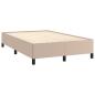 Preview: Bettgestell ohne Matratze Cappuccino-Braun 120x190cm Kunstleder