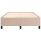 Preview: Bettgestell ohne Matratze Cappuccino-Braun 120x190cm Kunstleder