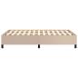 Preview: Bettgestell ohne Matratze Cappuccino-Braun 120x190cm Kunstleder