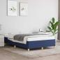 Preview: ARDEBO.de - Bettgestell ohne Matratze Blau 120x190 cm Stoff