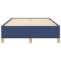 Preview: Bettgestell ohne Matratze Blau 120x190 cm Stoff