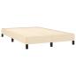 Preview: Bettgestell ohne Matratze Creme 120x190 cm Stoff