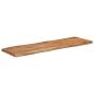 Preview: Tischplatte 120x40x2,5cm Rechteckig Massivholz Akazie Baumkante
