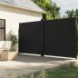Preview: ARDEBO.de - Seitenmarkise Ausziehbar Schwarz 220x1000 cm
